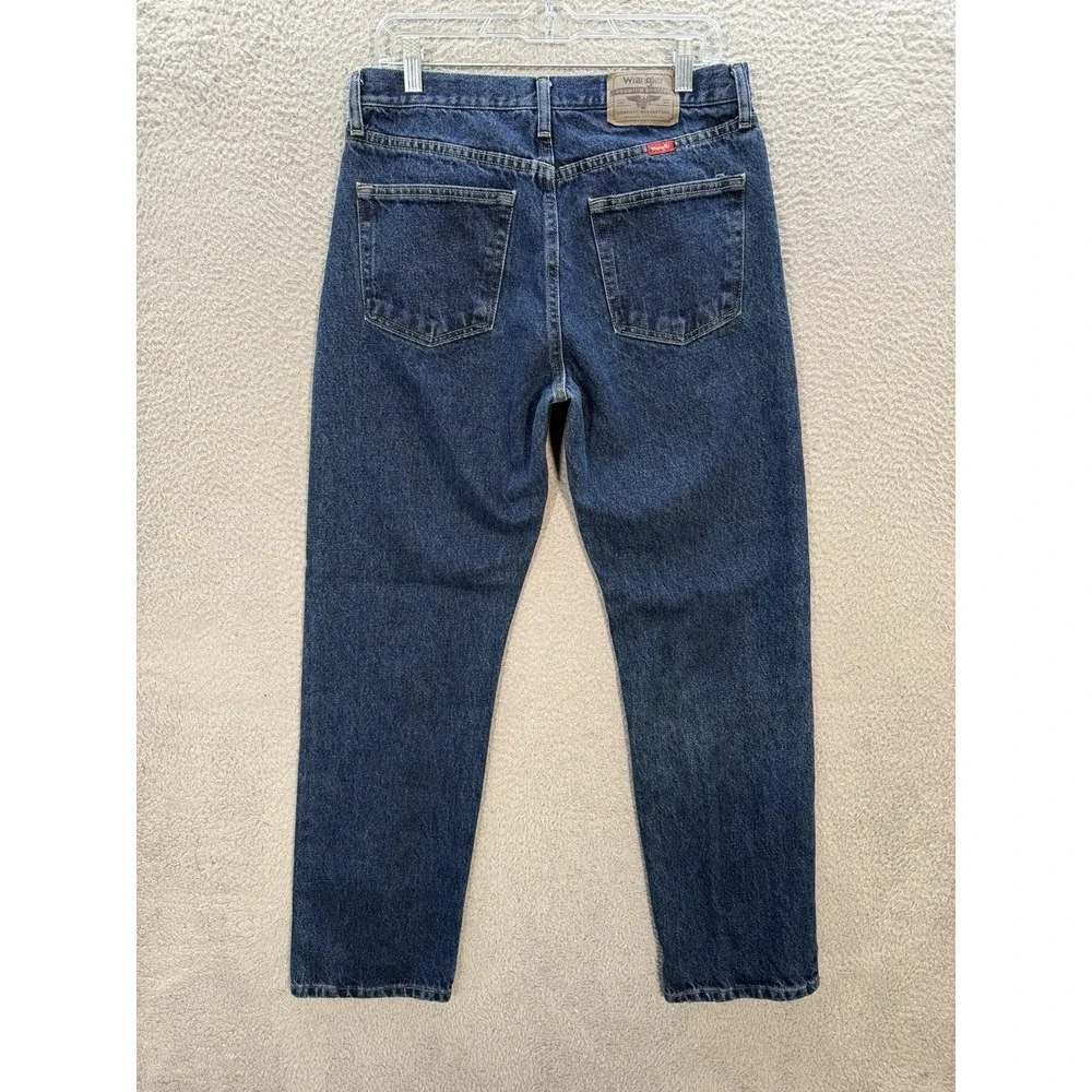 Wrangler‎ Jeans Mens 33x32 Blue Denim Regular Fit Workwear Chore Skater Grunge
